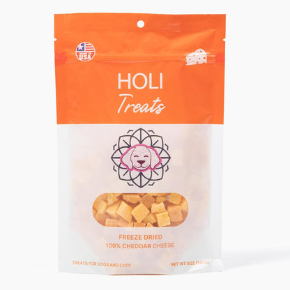 HOLI Freeze Dried Cheddar Cheese Dog Treats - 100% All Natural - Human Grade, Single Ingredient, Lactose Free - Grain Free, Gluten Free, Soy Free – (5 Ounce)9
