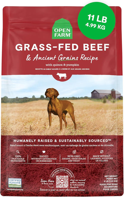 Open Farm Ancient Grains Dry Dog Food, Wild Caught Salmon Kibble, 22Lb Bag | All Life Stages, All Breed Sizes, Protein-Rich & Nutrient Dense, 100% Traceable Ingredients, Non-Gmo Fruits & Veggies.21