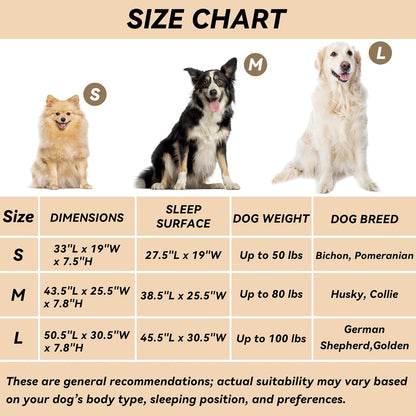 Elevated Dog Bed for Large Dogs, Raised Dog Bed with Breathable Mesh, Non Slip, Easy to Clean, 50.5 Inches, Grey | Raised Dog Bed with Breathable Mesh, Non Slip, Easy to Clean, 50.5 Inches, Grey7