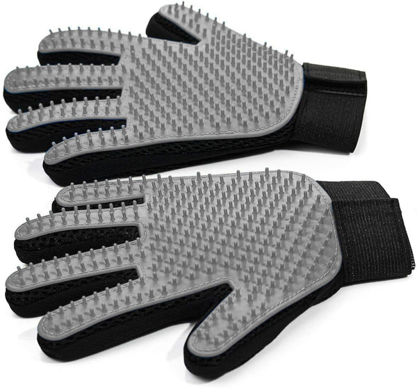NVNAN Pet Hair Removal Glove for Dogs & Cats, 2-Pack Blue | 2-In-1 Deshedding Brush and Massage Mitt for Shedding Control, Bathing and Washing, Safe for Short or Long Hair Pets11