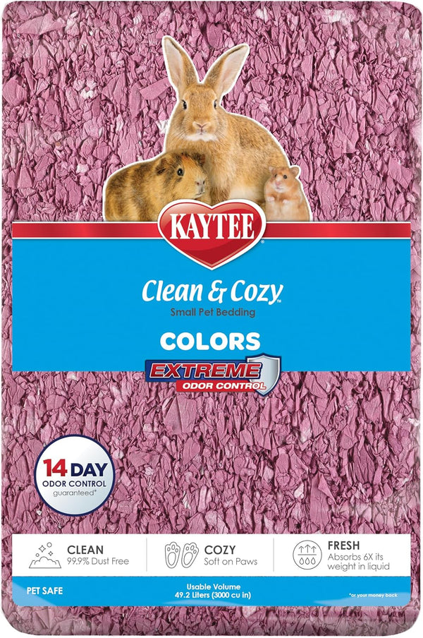 Kaytee Clean & Cozy Colors, Small Animal Bedding with Extreme Odor Control, Kaleidoscope, 24.6 Liters17