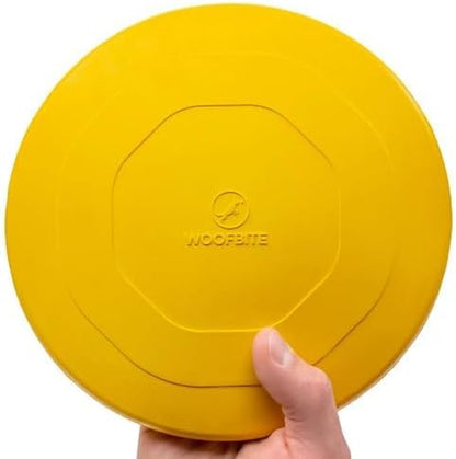 "Indestructible Dog Disc - Lifetime Replacement - Medium & Large Breed - Ultra Durable for Aggressive Chewers - Tough & Strong, Heavy Duty Natural Rubber Toy - Fetch, Tug, & Chew - 8In2