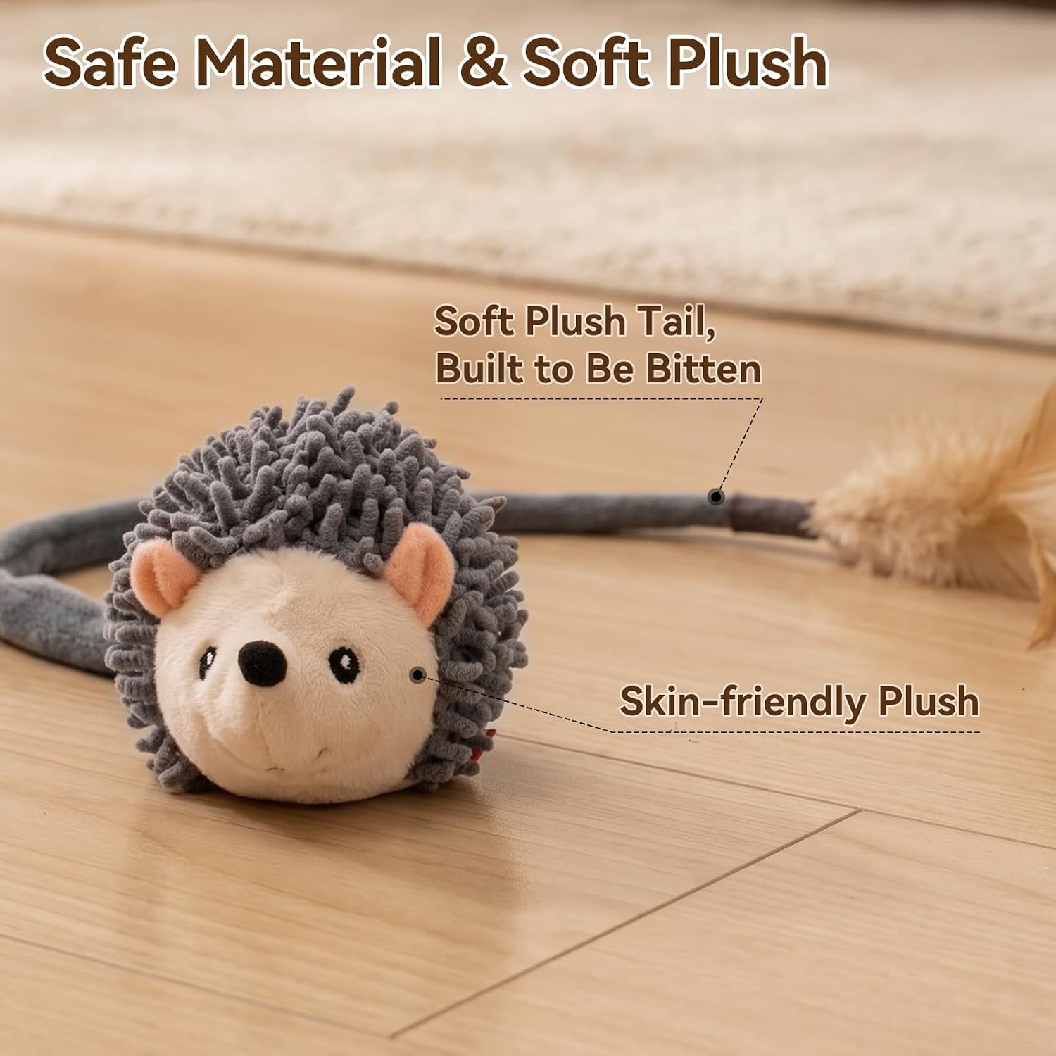 migipaws-interactive-hedgehog-cat-toy-360-rolling-spin-with-soft-plush-tail-for-indoor-cats-smart-motion-sensor-realistic-squeak-rechargeable-plush-kitten-toy-grey