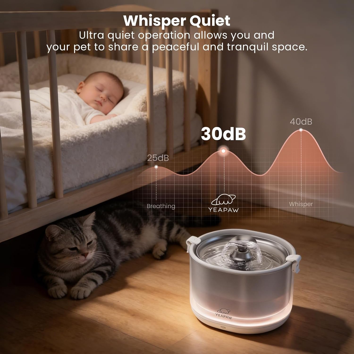 cat-water-fountain-pumpless-stainless-steel-buckets-bowl-wireless-pet-water-fountain-2-5l-water-fountains-for-cats-indoor-dispenser-easy-to-clean-bpa-free-white