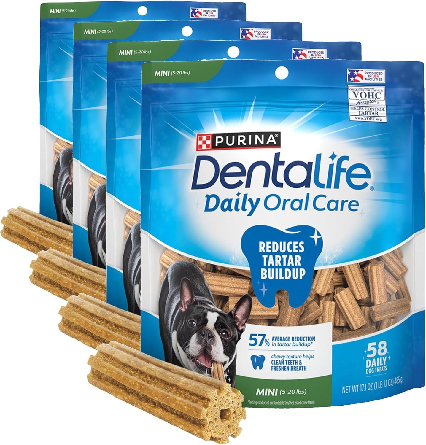 dentalife-daily-oral-care-dog-treats-for-small-dogs-5-20-lbs-chewy-dental-treat-to-freshen-breath-and-fight-tartar-chicken-flavor-17-1-oz-58-chews-58-ct-pouch
