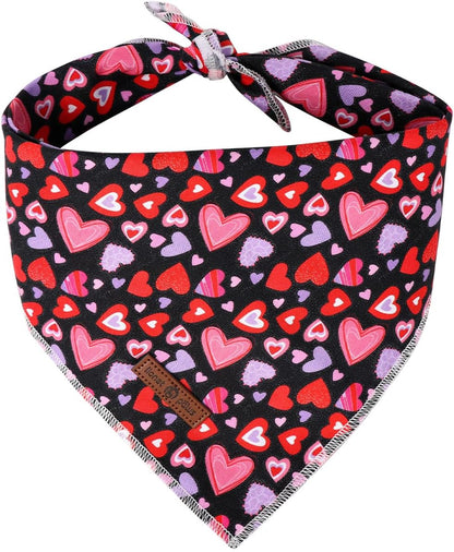 Lionet Paws Dog Bandana for Small Medium Large Dogs, Cat Kerchief Blue DOIT, Triangle Bibs Scarf for Girl or Boy43