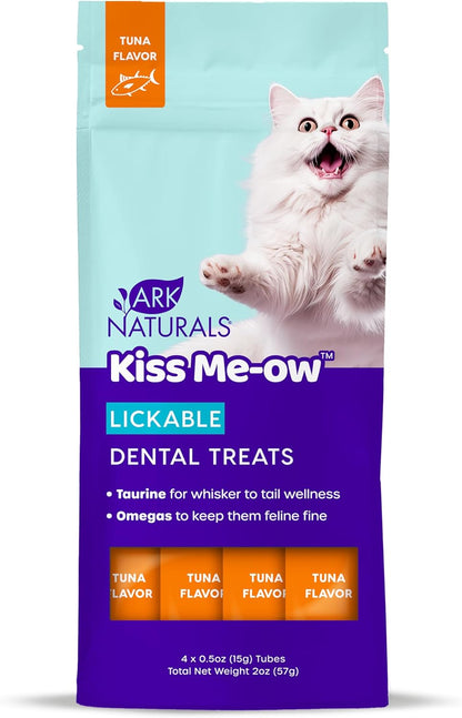 ARK NATURALS Kiss Me-Ow Lickable Cat Treat - Chicken Flavor (2 Oz) | Promotes Hydration, Dental & Overall Health6