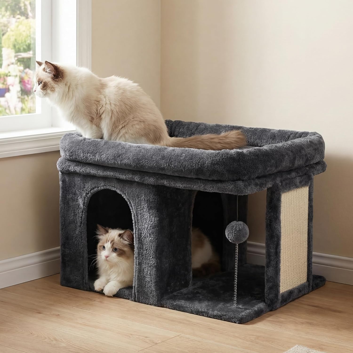 heybly-cat-tree-14-cat-tower-with-large-cat-bed-condo-hct203sw-cat-furniture-for-indoor-cats-large-adult-cat-house-with-scratching-posts-and-spring-balls-for-kittens-light-gray