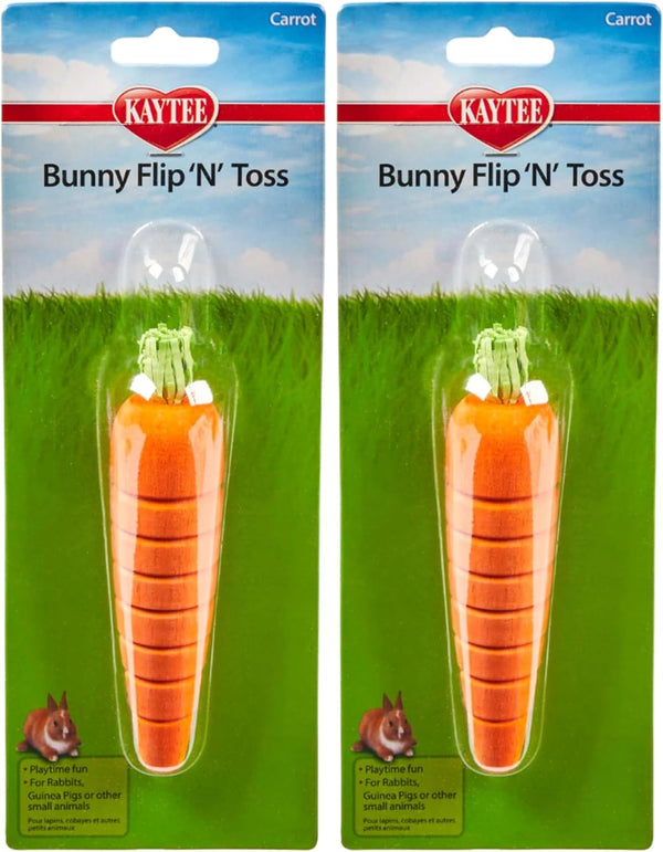 Kaytee Bunny Flip-N-Toss Toy Carrot for Rabbits, Guinea Pigs, and Other Small Animals7