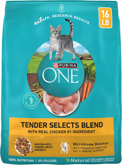 Purina ONE Natural Dry Cat Food, Tender Selects Blend with Real Chicken - 7 Lb. Bag13