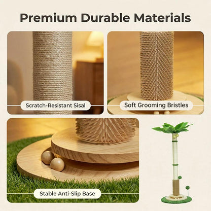 35.4" Tall Cat Scratching Post for Large Cats Heavy Duty Cat Scratch Post for Indoor Cats Large Cat Scratcher with Ball2