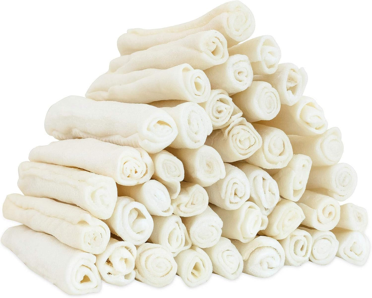 mon2sun-dog-treats-6inch-natural-flavor-rawhide-rolls-22-58-oz-40-count-long-lasting-chew-teeth-cleaning-no-artificial-colors-suitable-for-puppy-and-small-dogs