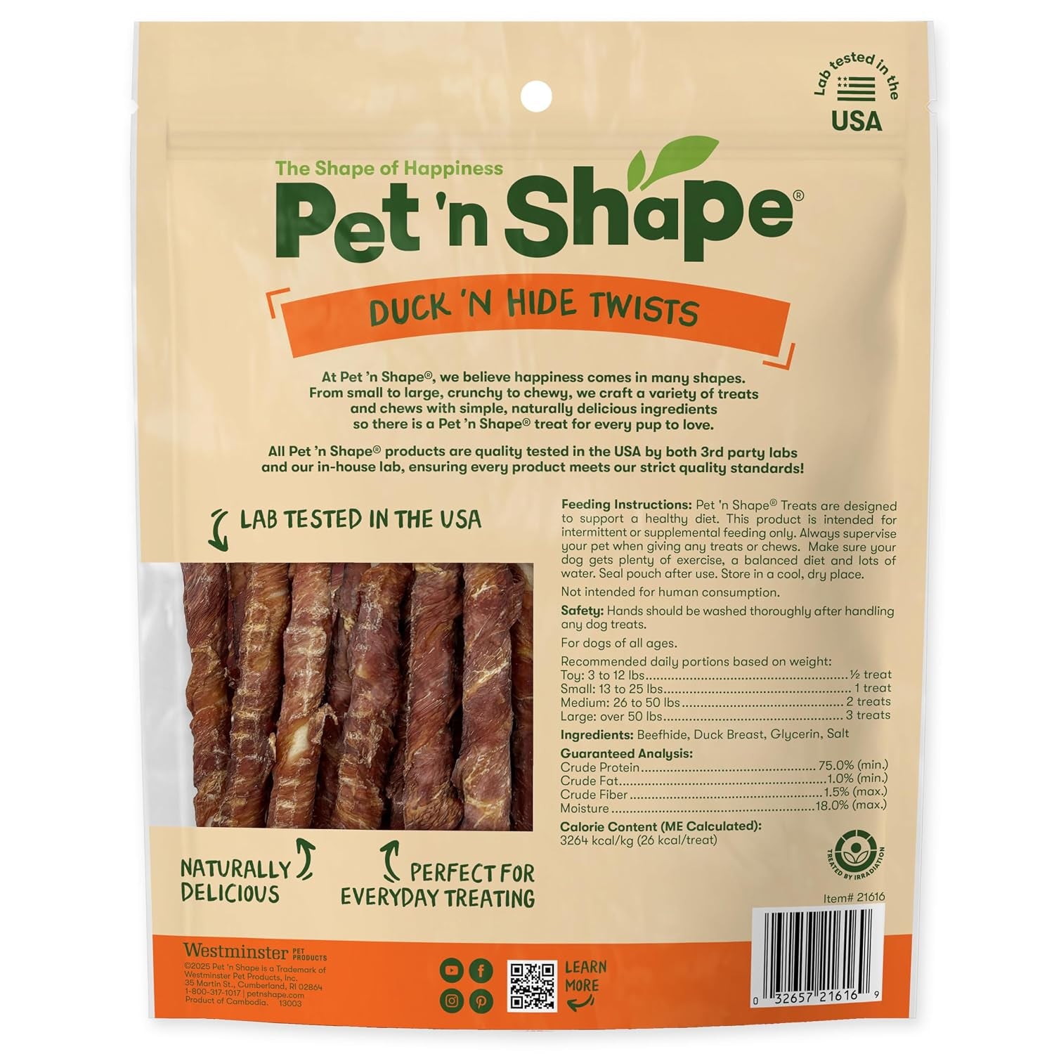 pet-n-shape-duck-n-hide-twists-duck-wrapped-rawhide-natural-dog-treats-small-1-pound-pack-of-1