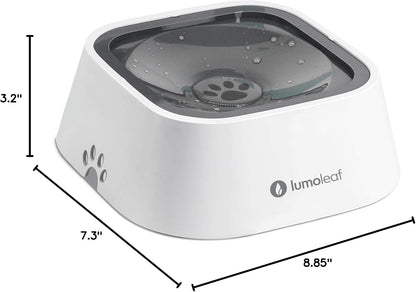 Lumoleaf No Spill Water Bowl for Dogs, Slow Feeder for Messy Drinkers, Drip-Free, Splash-Proof Design (Grey, 35Oz)8