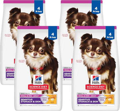 Hill'S Science Diet Adult Sensitive Stomach & Skin Small & Mini Dry Dog Food, Chicken, 4 Lb. Bag (Updated Formula)17