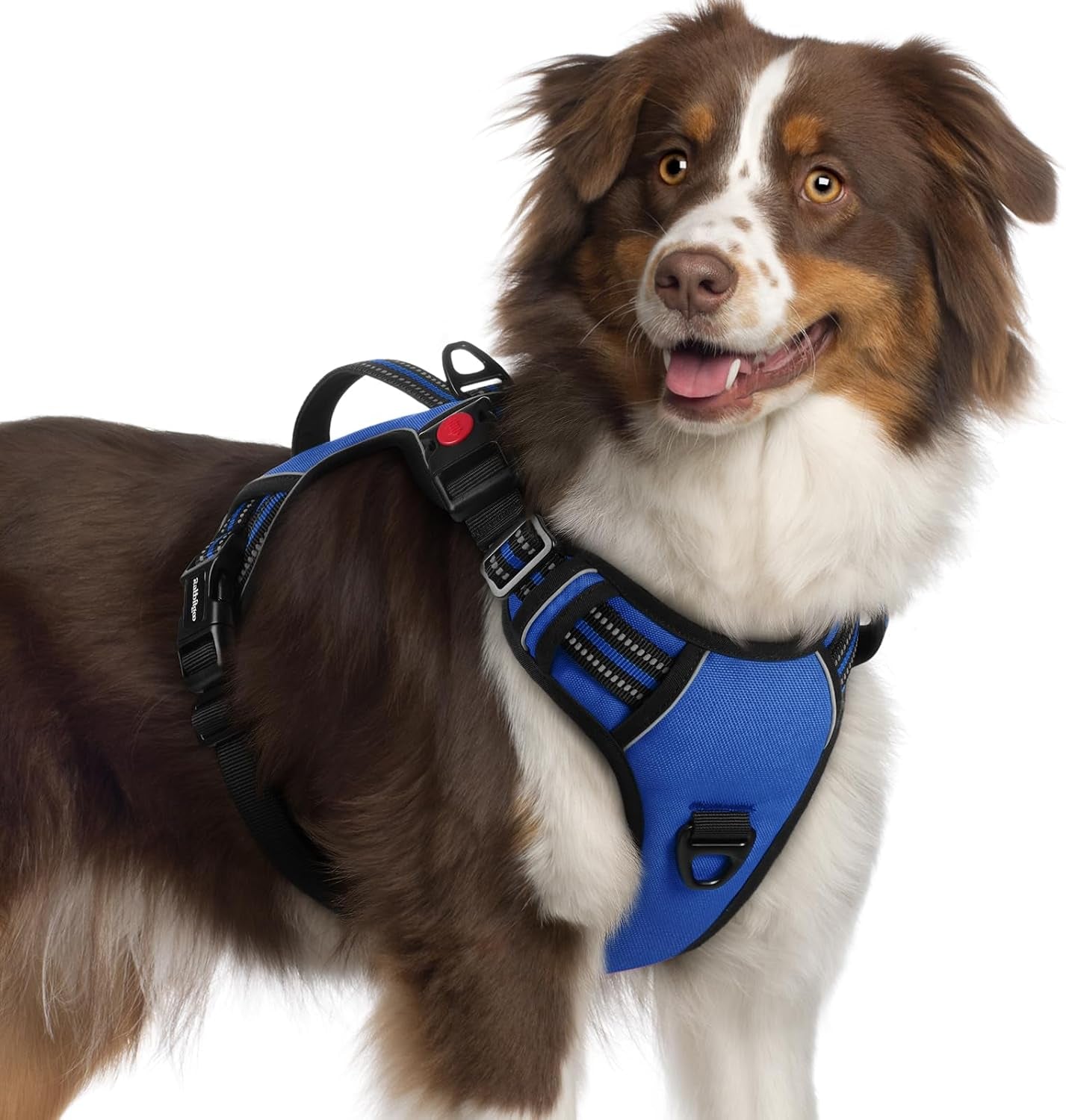 rabbitgoo-large-dog-harness-easy-wear-with-3-buckles-and-lift-handle-no-pull-with-front-clip-for-walking-adjustable-soft-padded-reflective-easy-control-pink-large