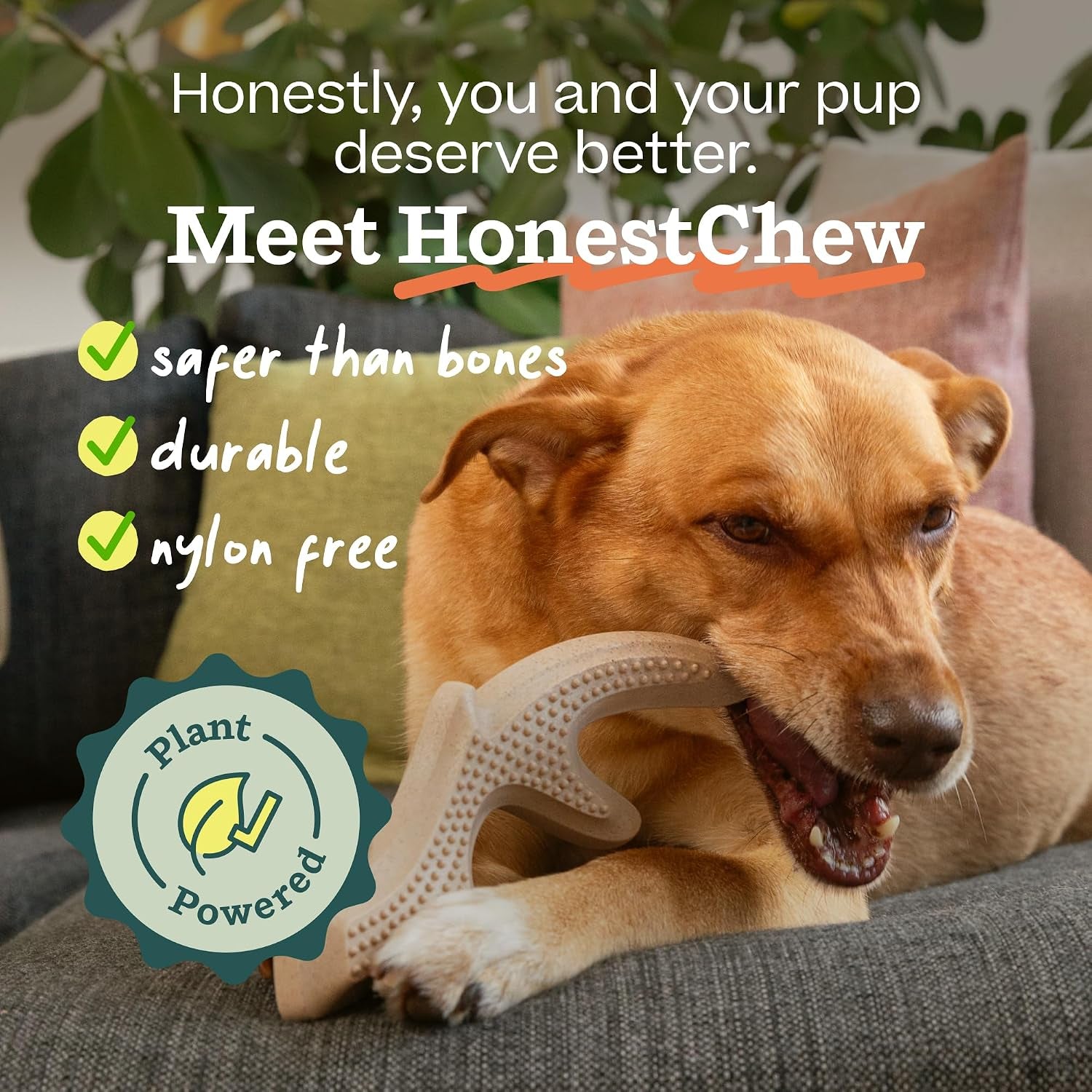 woof-honestchew-antler-dog-chew-toy-for-dogs-25-60-lbs-includes-antler-infinity-plant-based-materials-splinter-resistant-durable-chews-supports-dental-care-gift-ready-set