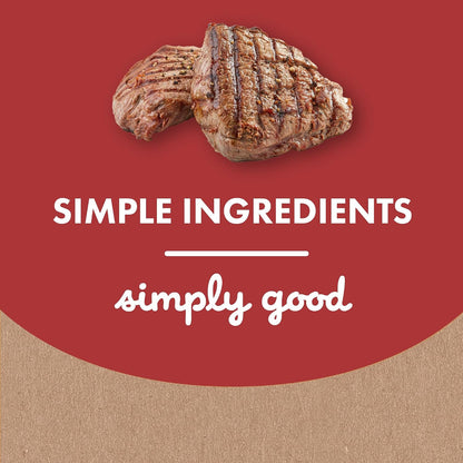 Buddy Biscuits Softies 5 Oz Pouch, Grain-Free Soft & Chewy, Natural Grilled Beef Flavor Dog Treats, Oven Baked in the USA5