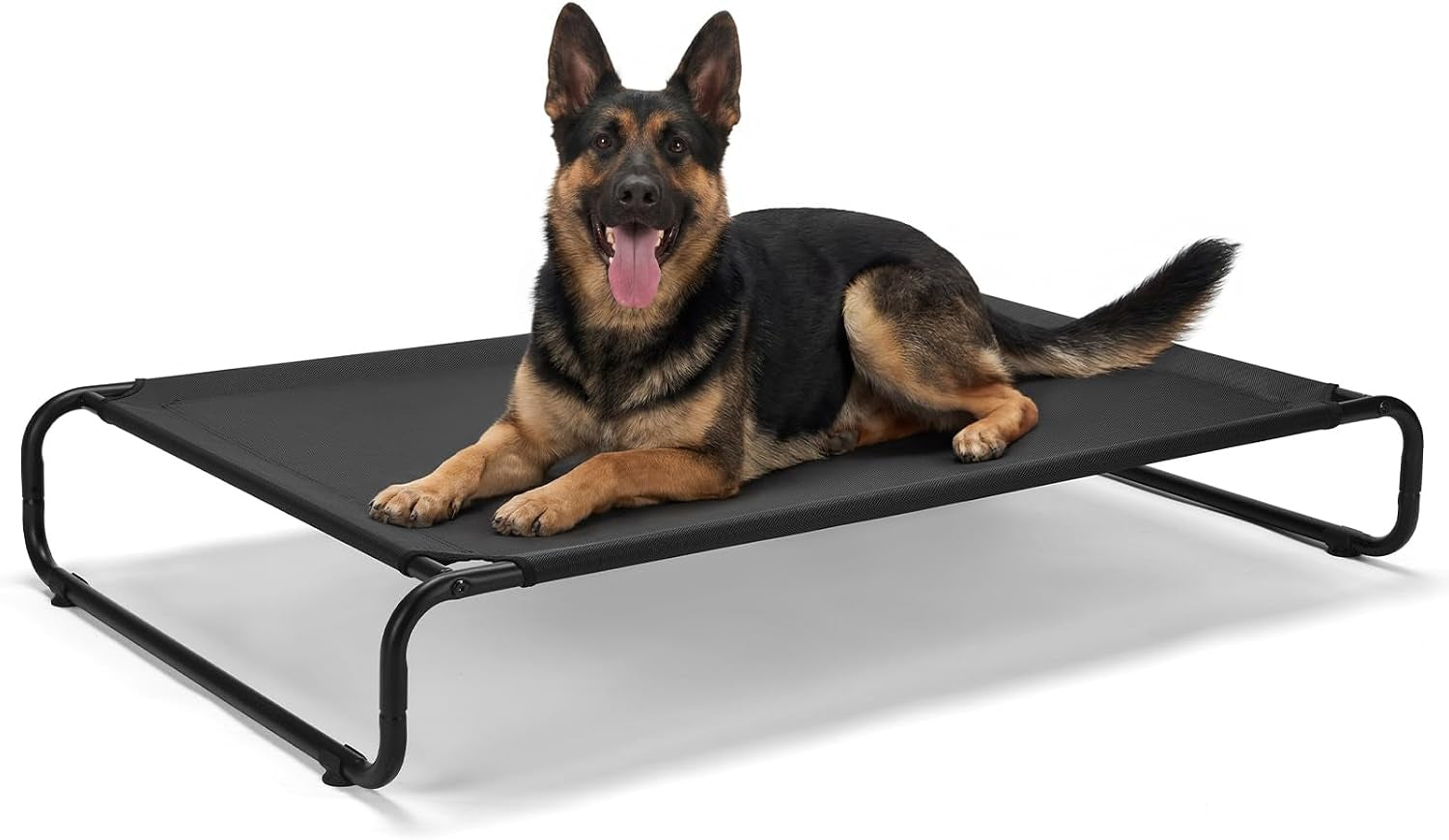 veehoo-cooling-elevated-dog-bed-outdoor-dog-bed-for-large-dogs-raised-dog-cot-with-thickened-frame-durable-teslin-mesh-anti-slip-rubber-feet-pet-hammock-for-indoor-or-camping-41-x-26-black