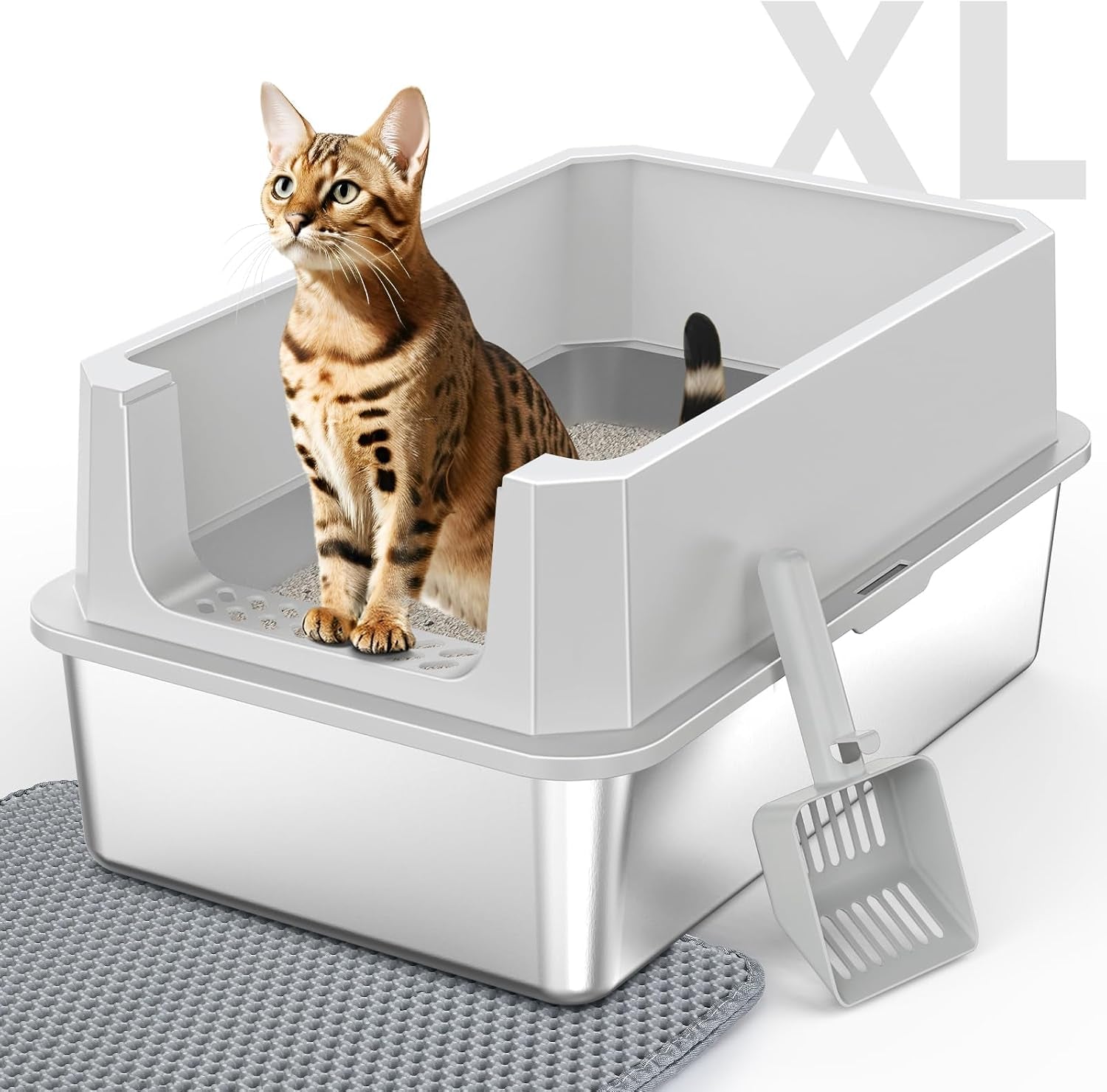 stainless-steel-litter-box-extra-large-litter-boxes-for-big-cats-xlarge-metal-cat-litter-box-with-lid-anti-urine-leakage-xl-box-with-high-sides-easy-clean-non-sticky-scoop-included