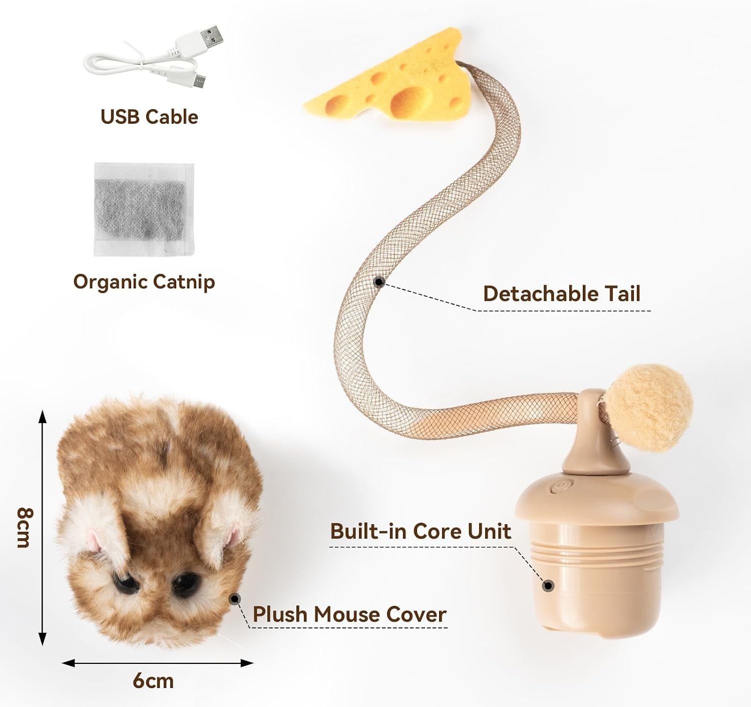 migipaws-interactive-migimouse-cat-toy-360-rolling-spin-with-mesh-plastic-tail-for-indoor-cats-smart-motion-sensor-realistic-squeak-rechargeable-plush-kitten-toybrown-long