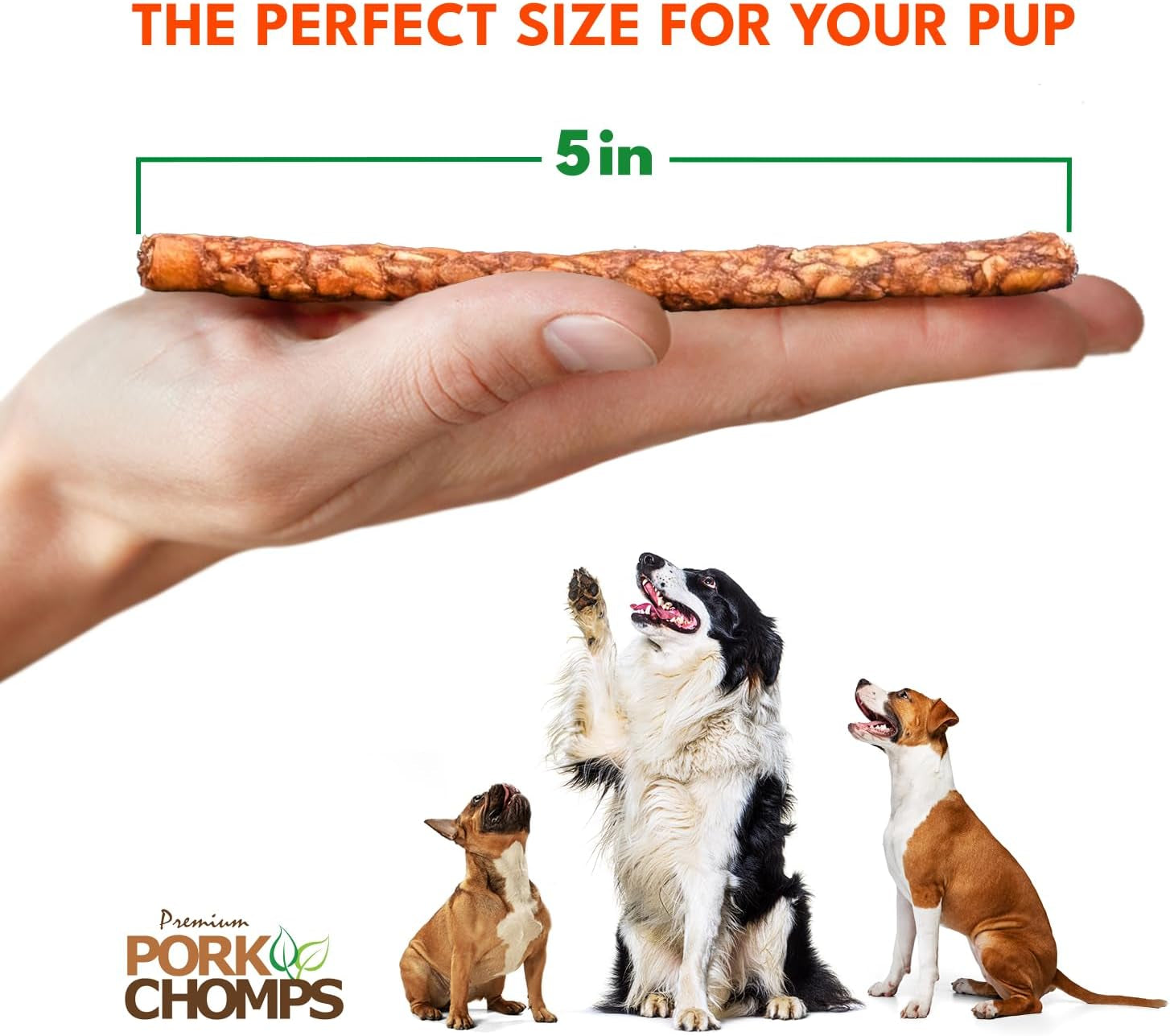 pork-chomps-dog-chews-5-in-munchy-sticks-assorted-flavors-50-count-oven-baked-from-real-pork-skin-a-rawhide-free-chew-thats-low-in-fat-high-in-protein-and-easy-to-digest