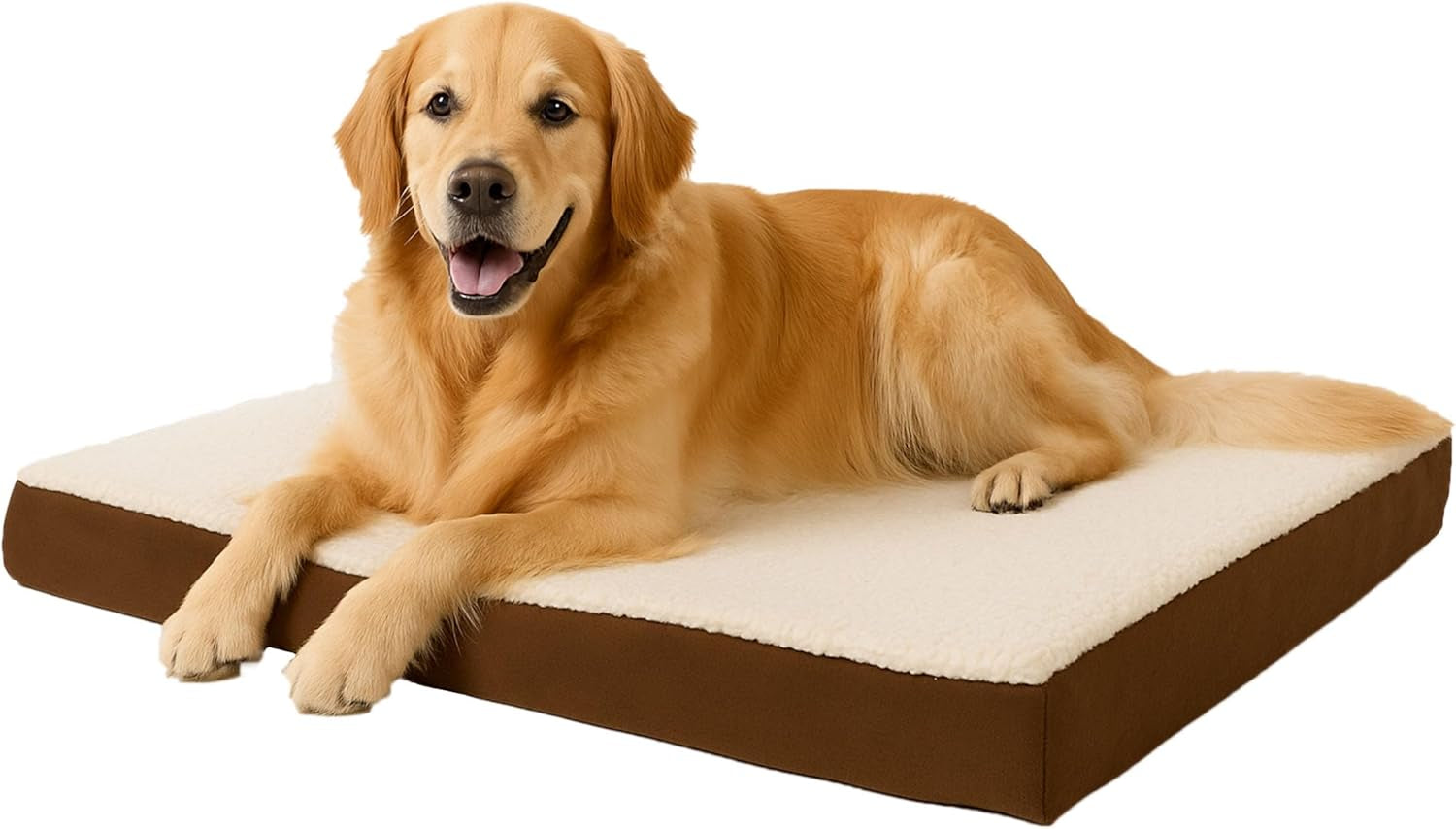 orthopedic-dog-bed-2-layer-memory-foam-crate-mat-with-machine-washable-sherpa-cover-20x15-pet-bed-for-small-dogs-up-to-20lbs-by-petmaker-gray