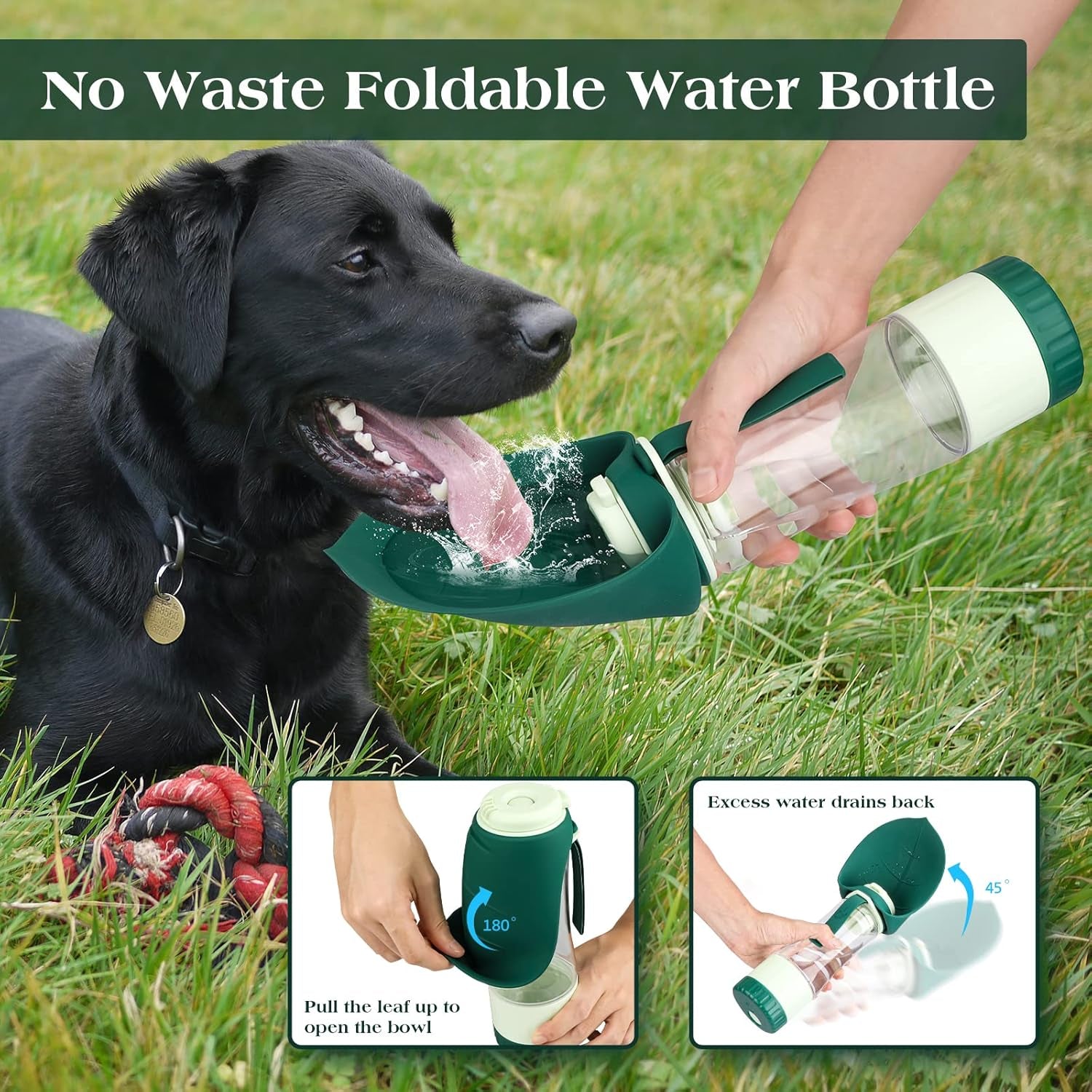 tiovery-upgraded-dog-water-bottle-portable-dog-cat-puppy-pet-water-dispenser-feeder-with-drinking-cup-and-food-container-leak-proof-for-outdoor-walking-travel-hiking-12oz