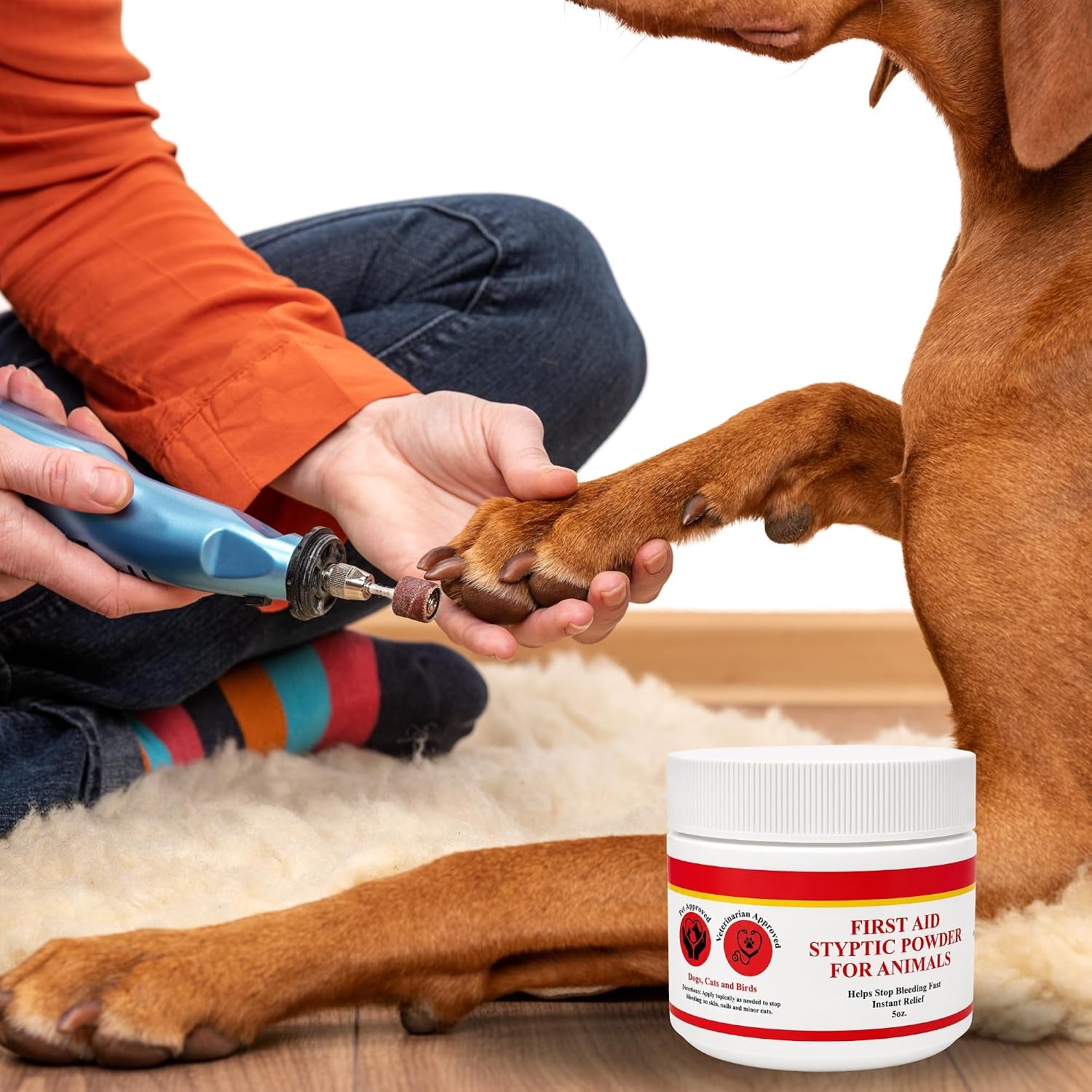 5-oz-styptic-powder-for-dogs-cats-birds-stops-bleeding-quick-blood-clotting-for-nail-clipping-minor-cuts-tail-docking-wing-clipping-pet-first-aid-hemostatic-powder-with-sealed-top-scoop-stops-bleeding-quick-blood-clotting-for-nail-clipping-minor-animal-cuts-wound-care-pet-first-aid-hemostatic