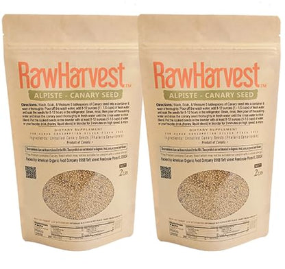 Raw Garden Canary Seed Alpiste, Silica Free for Human Consumption (4 Lbs) | 100% Silica-Free | Plant-Based Protein | Vegan Milk Alternative | Dietary Fiber8