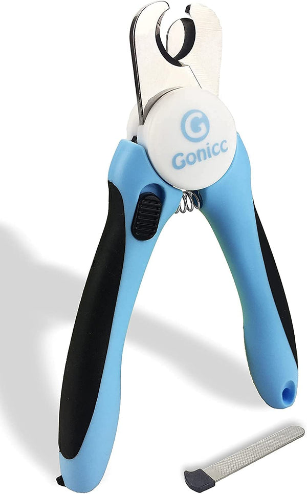 Gonicc Professional Dog & Cat Pets Nail Clippers & Trimmers | with Safety Guard to Avoid Overcutting, Free Nail File, Razor Sharp Blade - Professional Grooming Tool for Pets1