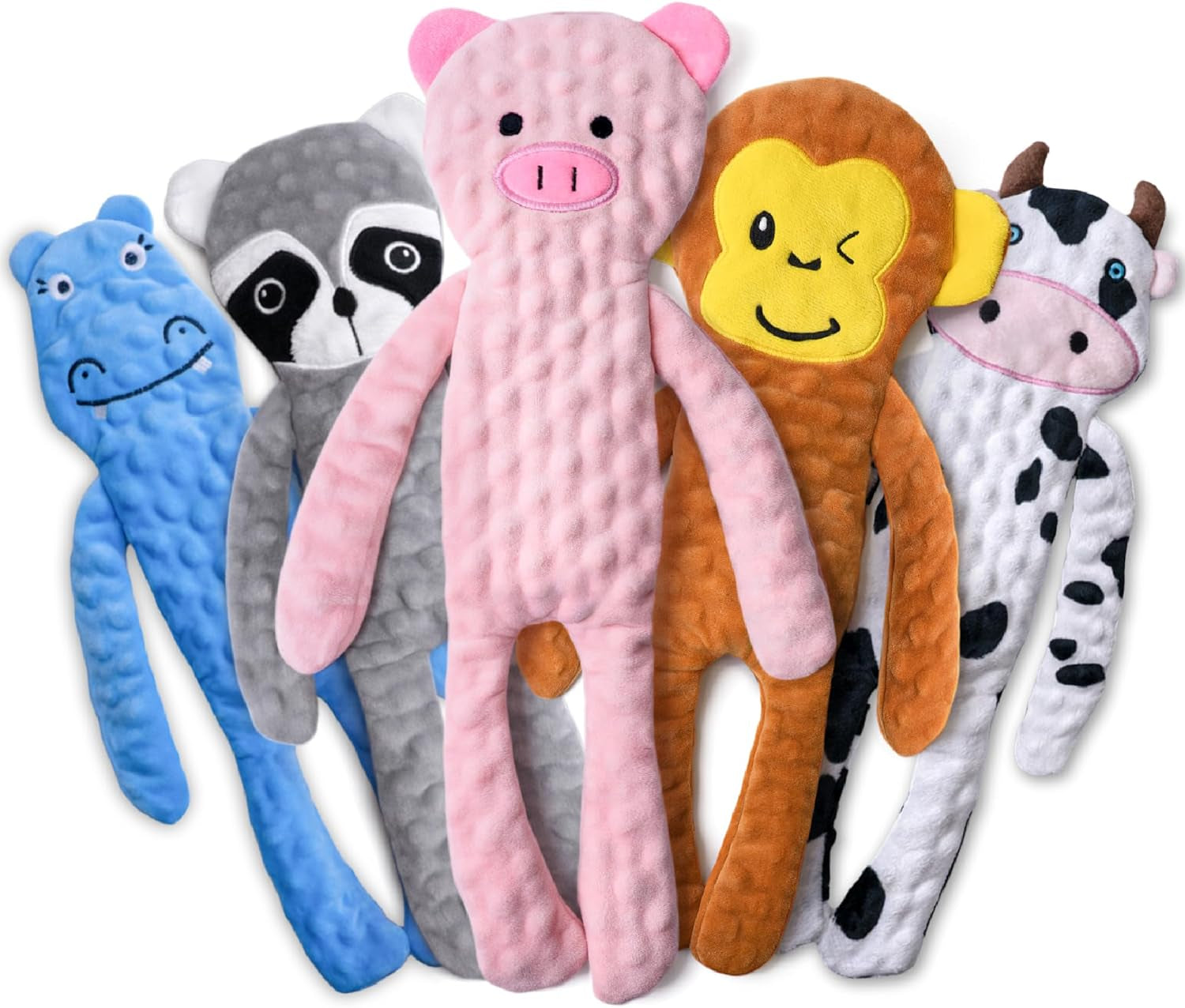 sharlovy-dog-squeaky-toy-no-stuffing-6-pack-dog-toys-crinkle-for-small-puppy-durable-chew-plush-cute-animals-natural-for-teething-pet