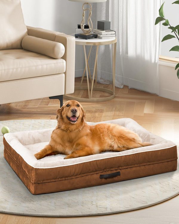 Upvilla Orthopedic Dog Bed XL, Four-Sided Dog Sofa, Washable Cover, Gray13