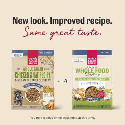 The Honest Kitchen Whole Food Clusters Small Breed Whole Grain Chicken Dry Dog Food, 4 Lb Bag4