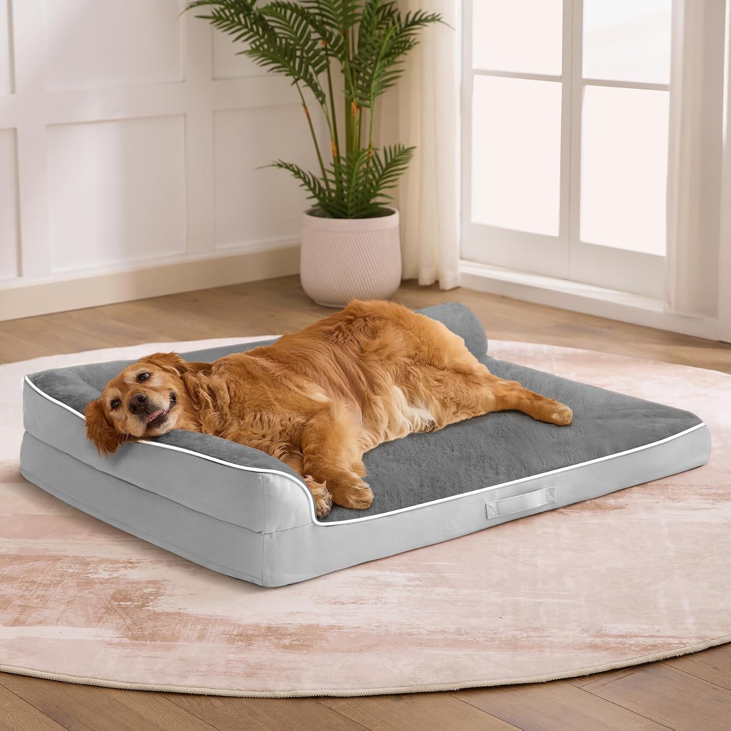dog-beds-large-sized-dogs-xl-orthopedic-dog-beds-for-large-dogs-42x30x7-5-waterproof-pet-bed-with-washable-cover-l-shaped-pet-couch-with-portable-handle-grey