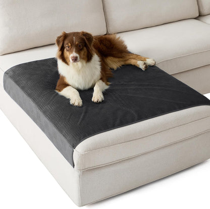 Bedsure Waterproof Couch Cover for Dogs Washable - Waterproof Blanket for Large Dogs Couch Sofa Bed Cozy, Lightweight Furniture Protector for Pet Cat Quick Drying, Ash Grey, 52X82In25