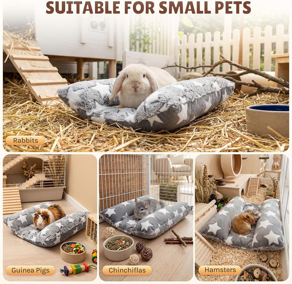 16.5 X 18In Washable Soft Rabbit Bed, Thickened and Softer Bunny Bed, Double-Sided Plush Rabbit Beds,Bed for Bunny,Bunny Beds for Rabbits Indoor6