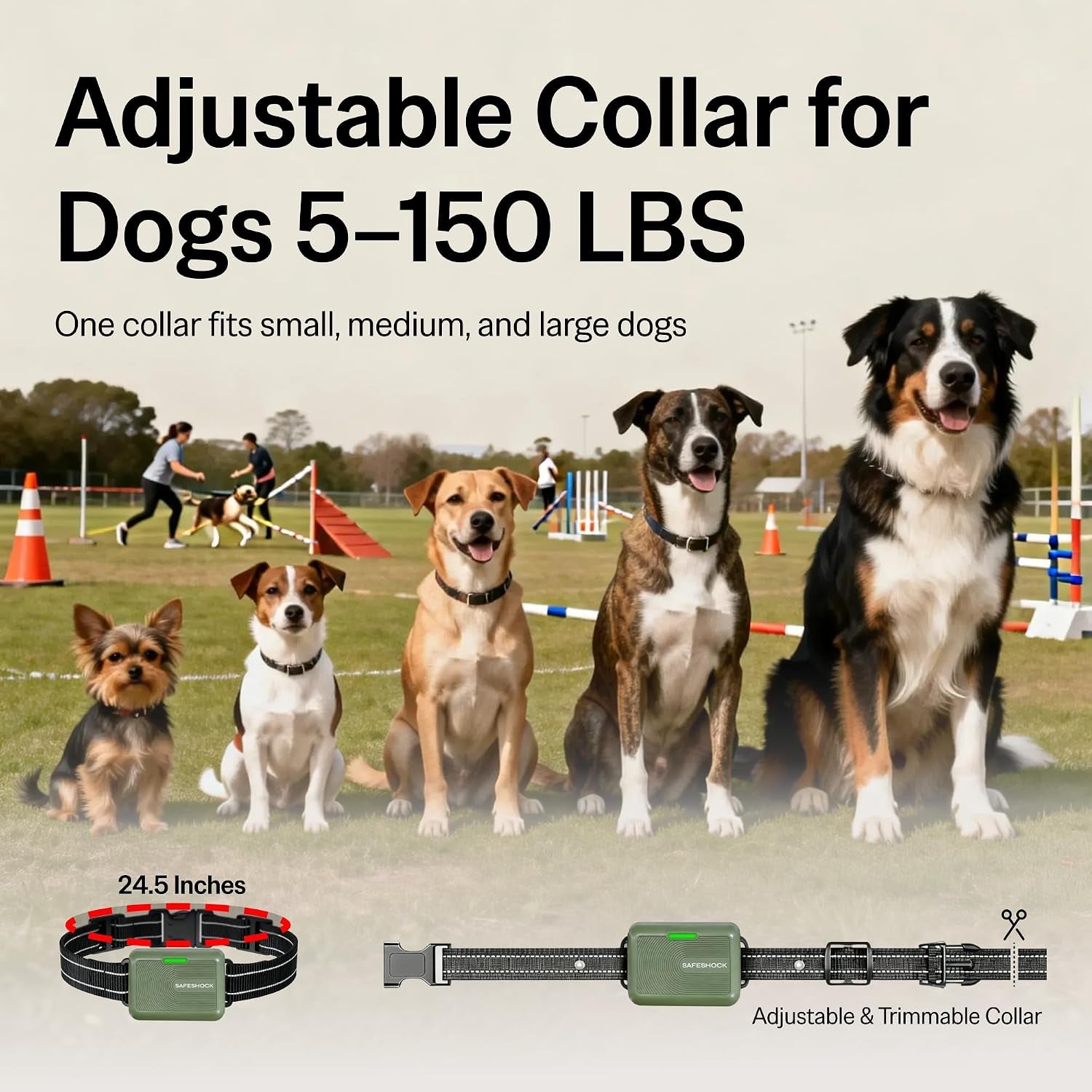 safeshock-latest-version-dog-shock-collar-with-remote-control-4500ft-range-shock-collar-for-dogs-training-collar-waterproof-beep-vibration-first-rechargeable-for-small-medium-large-dogs