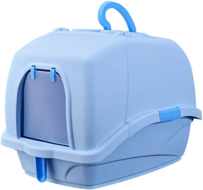 Dog Potty Training Toilet ﻿ Cat Litter Basin Fully Enclosed Shovel Box Luxury XL Splash Toilet Potty Pet Supplies(Pink)8
