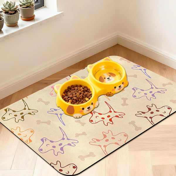 Pet Feeding Mat for Floors Cat Food Mat Waterproof Dog Food Mat and Water Absorbent Quick Dry Non Slip Mat for Cat Bowls27