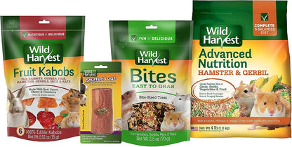Wild Harvest Hamster and Gerbil Advanced Nutrition Diet, 4-Pound, Multicolor, One Size (E1950W), 4 Pounds8