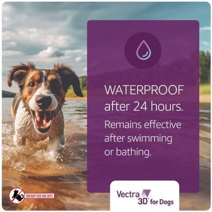 Vectra 3D Flea and Tick Prevention for Small Dogs 11-20 Lbs, 3‑Month | Kills and Repels Fleas, Ticks & Mosquitoes | Fast‑Acting, Waterproof, No Prescription Needed6