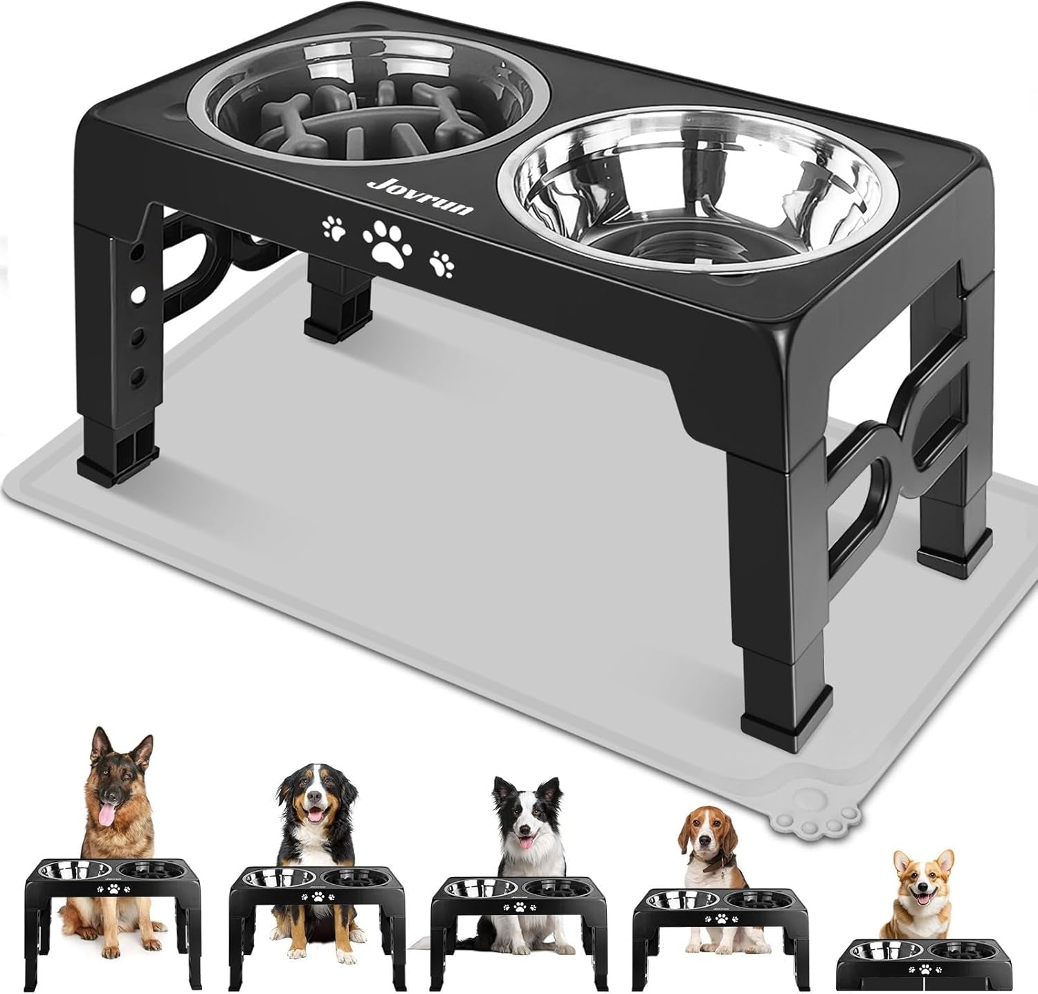 jovrun-elevated-dog-bowls-for-medium-large-size-dogs-non-slip-dog-feeder-with-1-stainless-steel-dishes-1-slow-feeder-bowl-5-heights-adjustable-raised-bowls-to-3-15-8-66-9-84-11-02-12-2