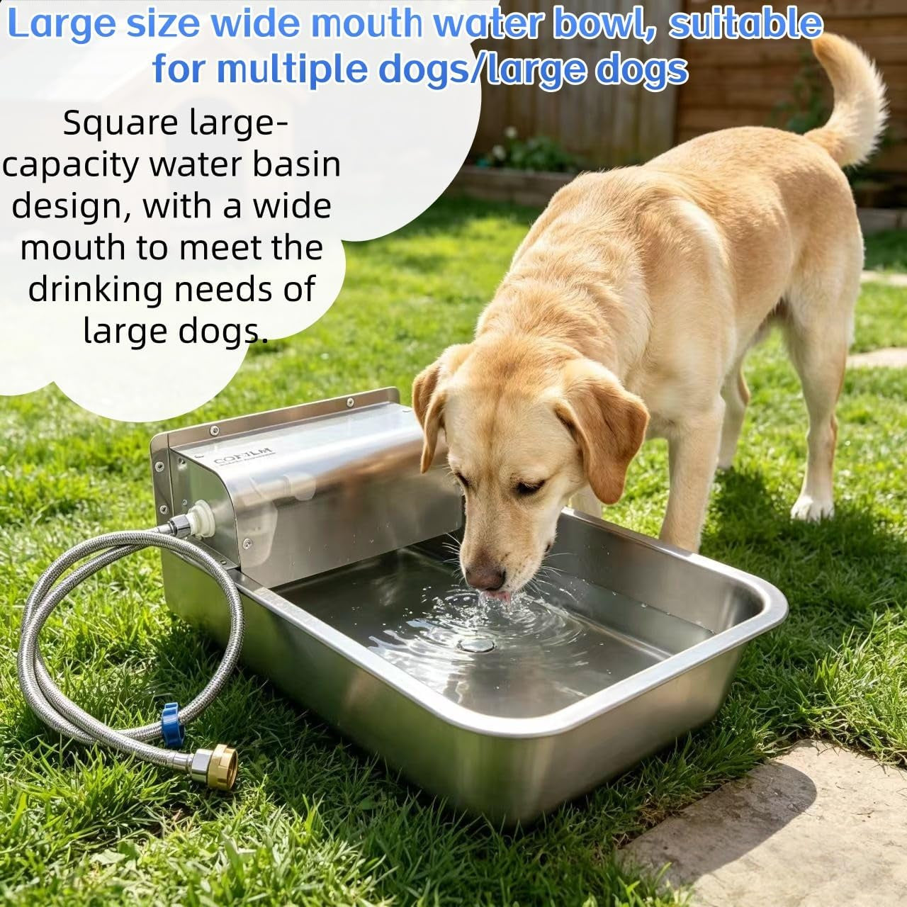 automatic-dog-water-dispenser-wide-mouth-design-water-level-control-11l-stainless-steel-outdoor-dog-water-bowl-with-float-valve-auto-refill-for-dogs-alpacas-livestock-with-3-4-brass-adapter