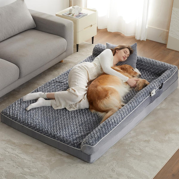 BFPETHOME Orthopedic Dog Beds for Large Dogs-Waterproof Sofa Dog Bed with Removable Washable Cover, Big Pet Bed with Waterproof Lining and Nonskid Bottom,Pet Bed for Large Dogs15