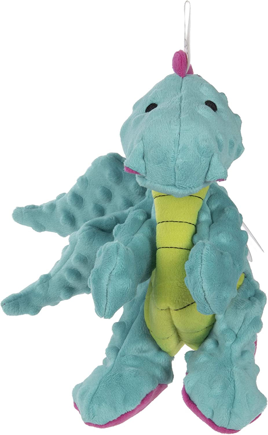 godog-bubble-plush-dragons-squeaky-dog-toy-chew-guard-technology-coral-large