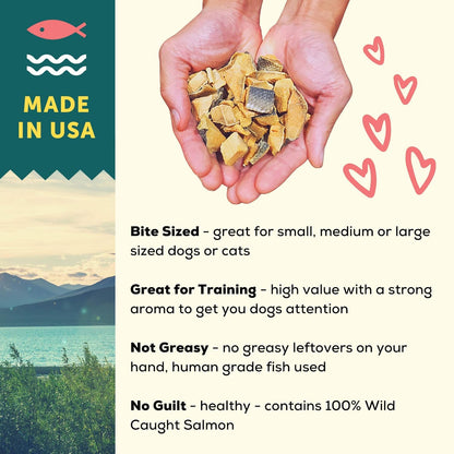 A Better Treat – Freeze Dried Salmon Dog Treats, Wild Caught, Single Ingredient | Natural High Value | Gluten Free, Grain Free, High Protein, Diabetic Friendly | Natural Fish Oil | Made in the USA4