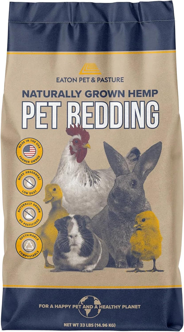 Eaton Pet and Pasture Hemp Bedding for Chickens, Rabbits, Small Pets, 8 Lb1