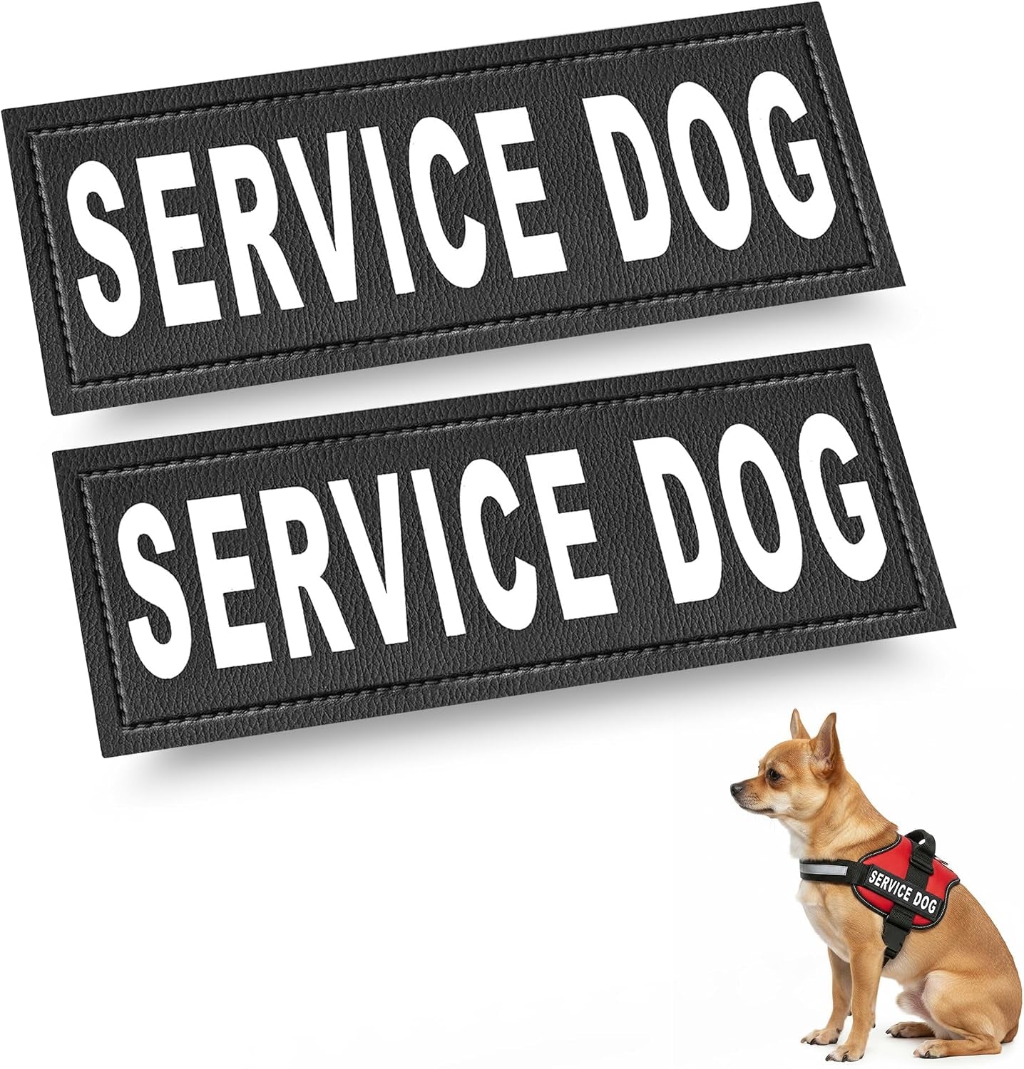 industrial-puppy-emotional-support-dog-patch-reflective-xs-1-x-2-75-in-clear-visibility-durable-vest-patches-for-identification-compatible-with-hook-loop-vest-gear-xs-1x2-75-inch