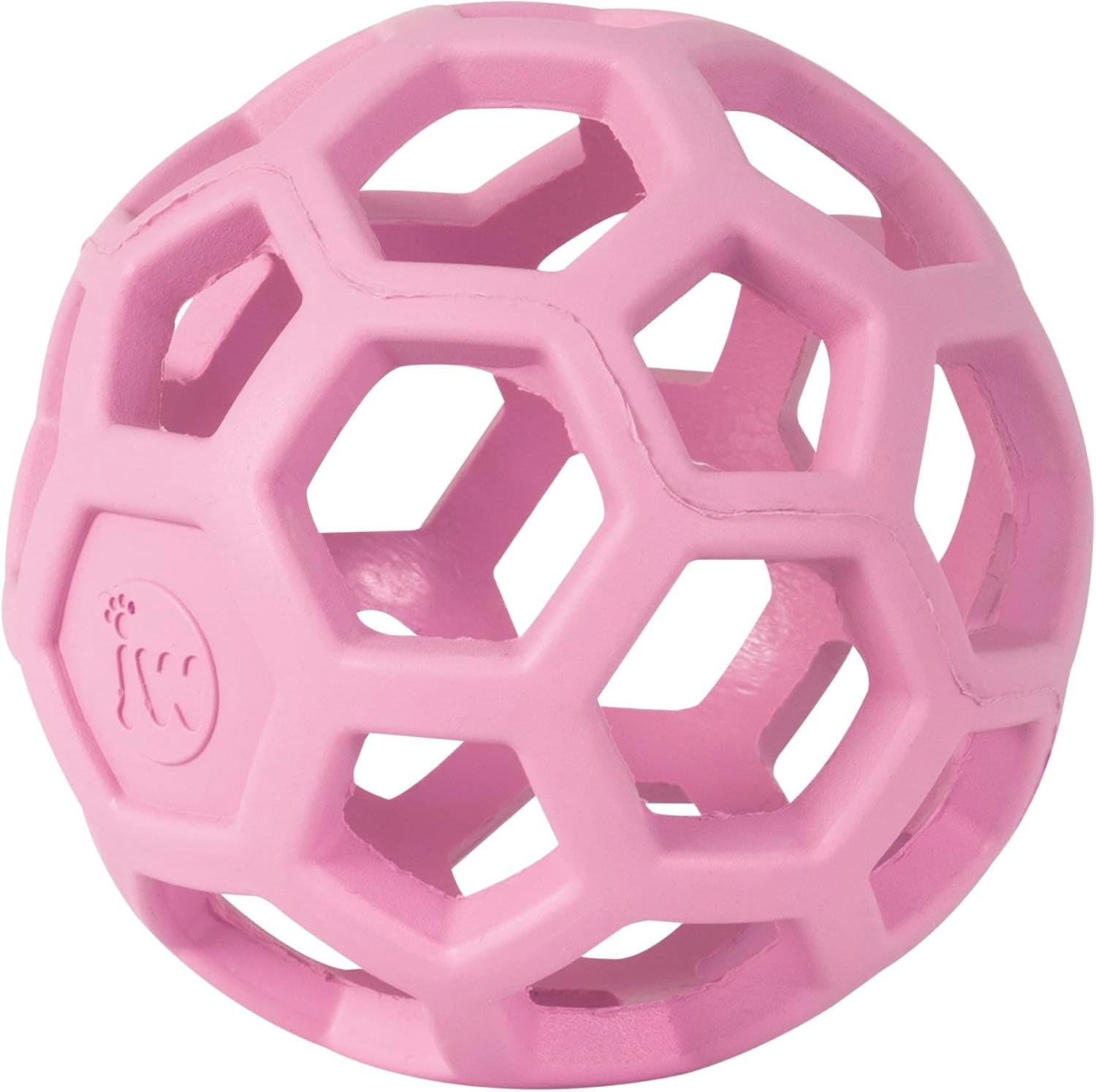 jw-pet-hol-ee-roller™-dog-toy-puzzle-ball-natural-rubber-small-3-inch-diameter-pink